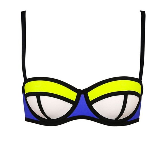 Triangl Poppy Blue Crush Bikini Top - Picture 1 of 5